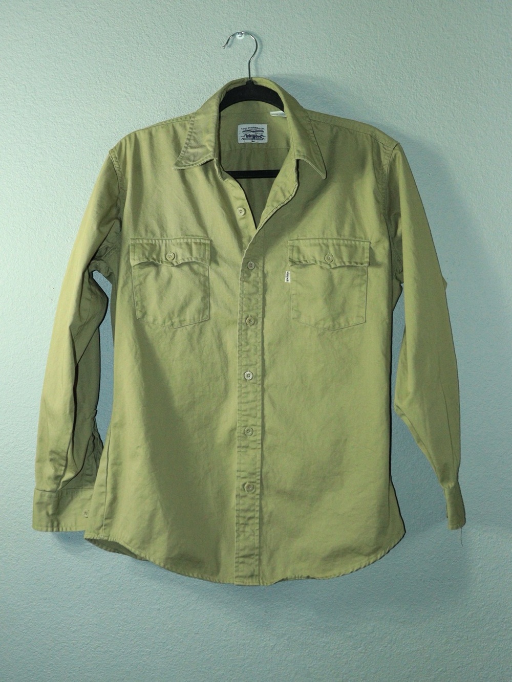 Vintage 1970s Levi’s White Tab Twill Work Shirt